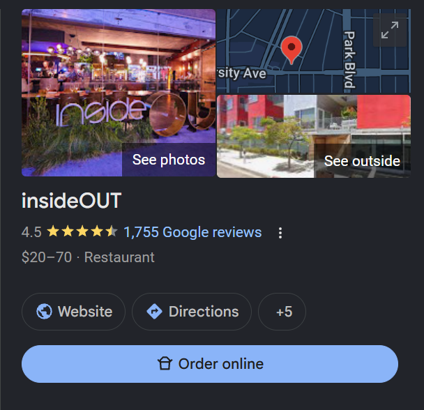 insideOUT after, 1,755 Google reviews