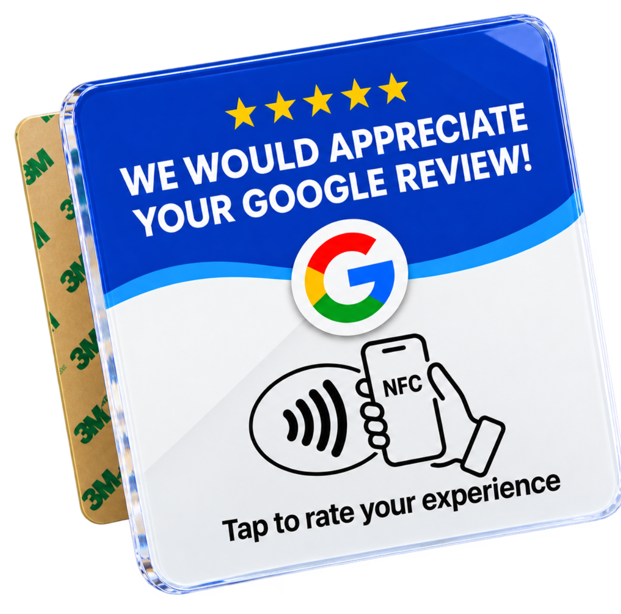 TapRepute NFC Google review plaque